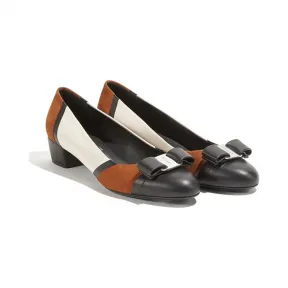 菲拉格慕/Salvatore Ferragamo Varina拼片芭蕾舞鞋 01Q426_720547