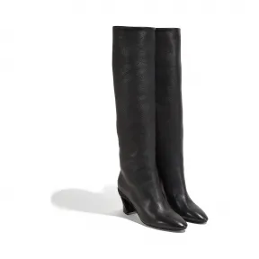 菲拉格慕/Salvatore Ferragamo 雕塑感鞋跟及膝靴 01Q687_722662