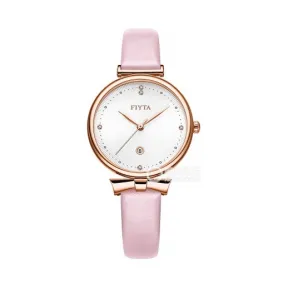 飞亚达/Fiyta Young+系列 IP 镀玫瑰金色不锈钢壳 32毫米 石英机芯 女表 DL851006.PWF