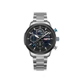 飞亚达/Fiyta 43MM 精钢 多功能计时石英机芯 女表 G881006.CLW