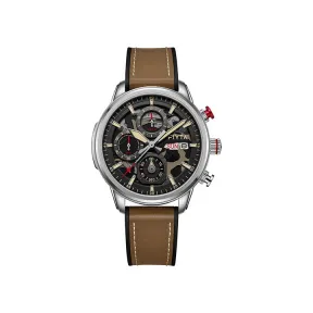 飞亚达/Fiyta 43MM 精钢 多功能计时石英机芯 女表 G881006.WKK