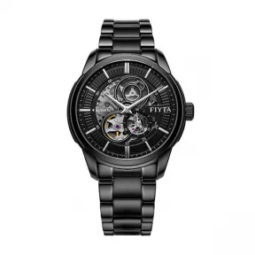 飞亚达/Fiyta 经典系列 黑色、精钢 42MM 自动机械机芯 男表 GA802075.BBB