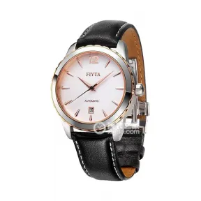 飞亚达/Fiyta 恒昱系列 不锈钢镀金 40毫米 自动机械机芯 男表 GA8220.TWB