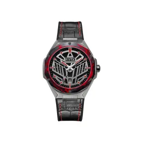 飞亚达/Fiyta 44.5MM 枪色、精钢 自动机械机芯 女表 GA866016.QBB