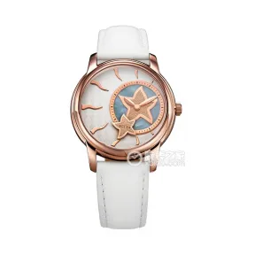 飞亚达/Fiyta 倾城系列 不锈钢镀金 36毫米 石英机芯 女表 L562.PTW