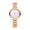 飞亚达/Fiyta 倾城系列 玫瑰金色、精钢 30MM 石英机芯 女表 L800017.PWP