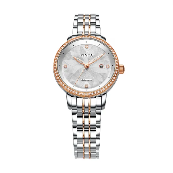 飞亚达/Fiyta 花语系列 精钢 31MM 自动机械机芯 女表 LA802008.MWMD