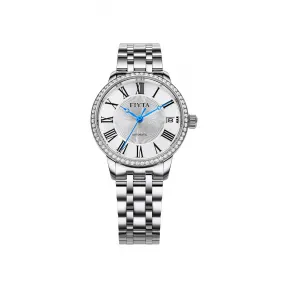 飞亚达/Fiyta 卡农系列 精钢 33MM 自动机械机芯 女表 LA802058.WWWD