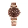 飞亚达/Fiyta 印系列 玫瑰金色、精钢 34MM 自动机械机芯 女表 LA850001.PKPD
