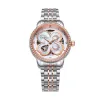 飞亚达/Fiyta 四叶草系列 玫瑰金色、精钢 34.6MM 自动机械机芯 女表 LA862003.MWMD