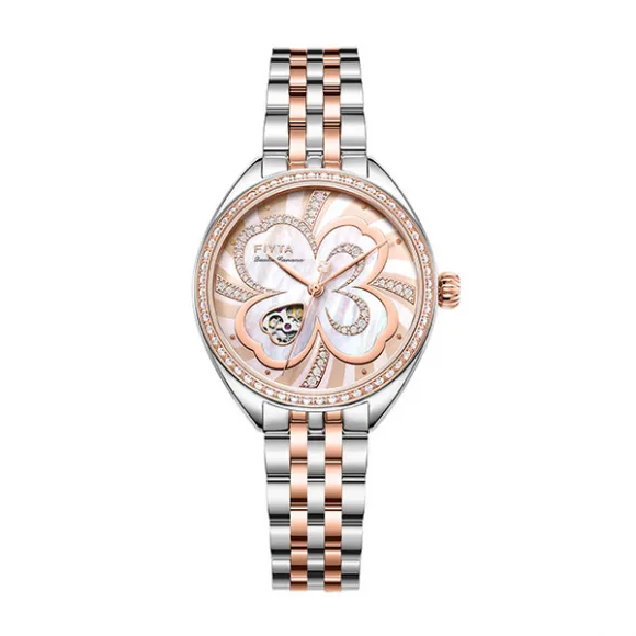 飞亚达/Fiyta 四叶草系列 精钢 33mm 自动机械机芯 女表 LA862029.MWMD