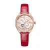 飞亚达/Fiyta 四叶草系列 玫瑰金色、精钢 33mm 自动机械机芯 女表 LA862029.PWRD