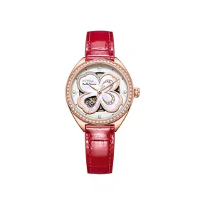 飞亚达/Fiyta 33MM 玫瑰金色、精钢 自动机械机芯 女表 LA862031.PWRD