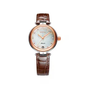 飞亚达/Fiyta 心弦系列 精钢 32MM 自动机械机芯 女表 LA869007.MWK