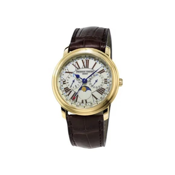 康斯登/Frederique Constant 百年典雅商旅腕表 40MM 不锈钢镀金色 石英机芯 FC-270EM4P5