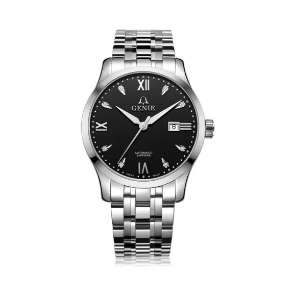 爵尼/Genie 大舵系列 316L精钢 42mm 自动机械机芯 男表 GNQ-T1834M-ADB