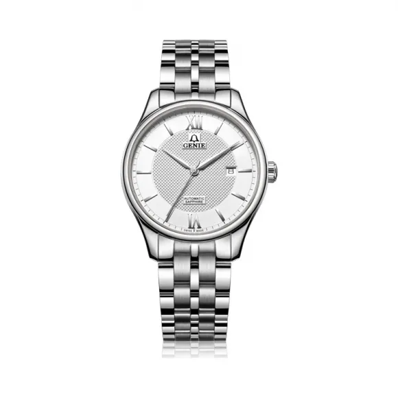 爵尼/Genie 豪仕系列 316L精钢 41mm 自动机械机芯 男表 GNQ-T1837M-AW