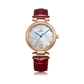 爵尼/Genie 蝶恋花系列 316L精钢 33.5mm 石英机芯 男表 GNQ-T1840L-QDRF