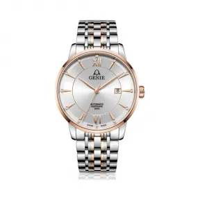 爵尼/Genie 百年时光系列 316L精钢 41mm 自动机械机芯 男表 GNQ-T1856M-ARW