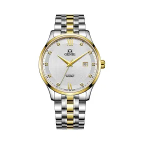 爵尼/Genie 晋帅系列 316L精钢 41.5mm 自动机械机芯 男表 GNQ-T1858M-18KADW