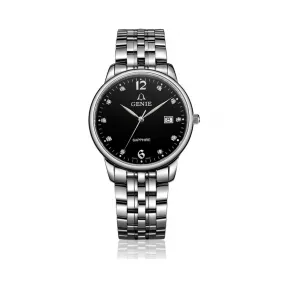 爵尼/Genie 真情系列 316L精钢 39mm 石英机芯 男表 GNQ-T2006M-1B