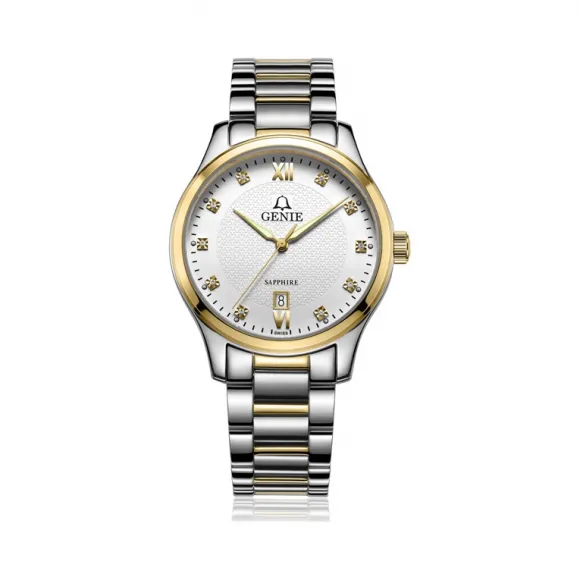 爵尼/Genie 尚美系列 316L精钢 41mm 石英机芯 男表 GNQ-T2012M-DG