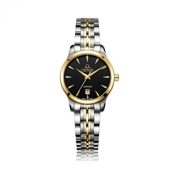 爵尼/Genie 卓林系列 316L精钢 29mm 石英机芯 女表 GNQ-T2014L-QGB