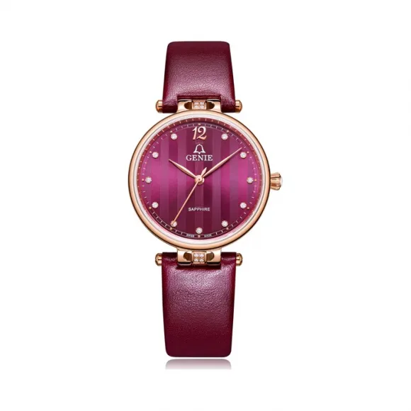 爵尼/Genie 贝拉公主系列 316L精钢 31mm 石英机芯 女表 GNQ-T2035L-LQRR
