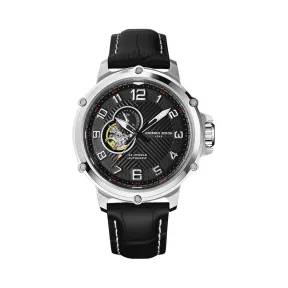 乔治菲登GF1919手表男 探索者系列自动机械表皮带防水大表盘 黑色GFBV002