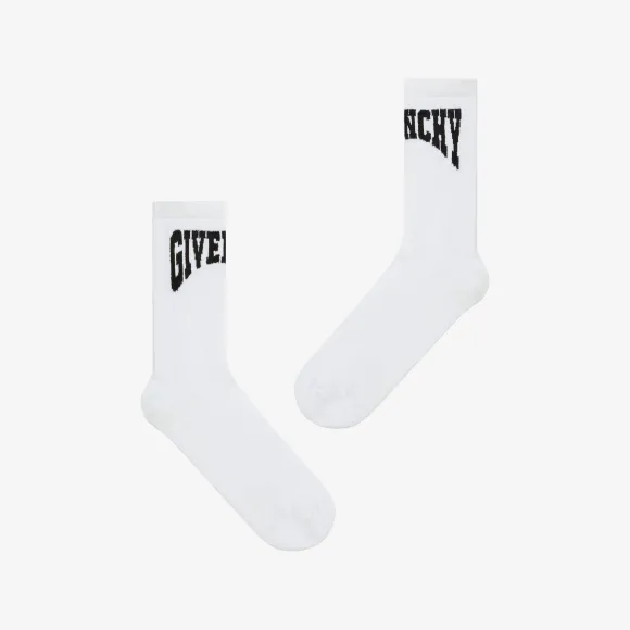 纪梵希/Givenchy 男士 GIVENCHY 棉质学院袜 BMB03T4037-116