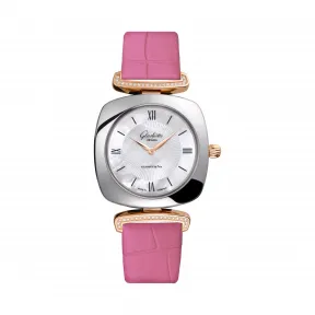 格拉苏蒂/Glashutte Original Ladies 女士系列 18K 红金/精钢 石英机芯 女表 1-03-02-05-16-31