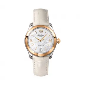 格拉苏蒂/Glashutte Original Ladies 女士系列 精钢/18K玫瑰金 自动机械机芯 女表 1-39-22-09-06-44