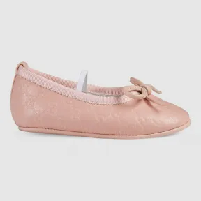 古驰/Gucci 婴儿真皮平底芭蕾鞋 340766 BKQ30 6966