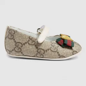 古驰/Gucci 婴儿GG高级人造革平底芭蕾鞋 418995 KLQ80 9769