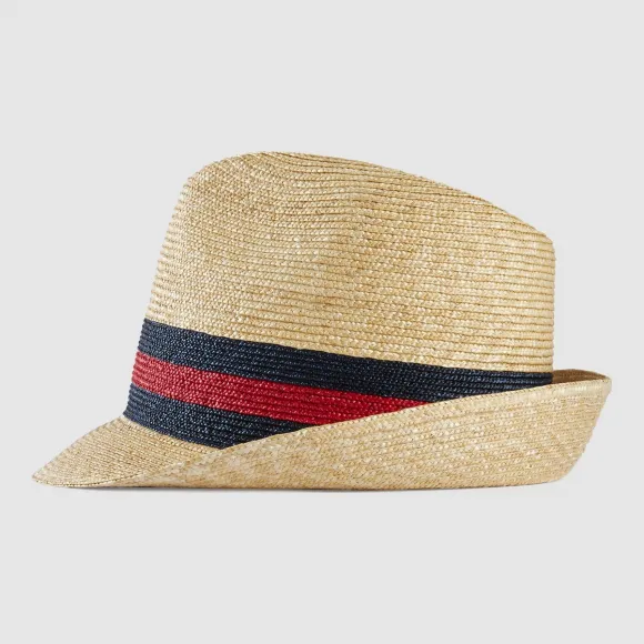 古驰/Gucci 编织稻草软呢帽 434760 K0M00 9668