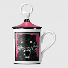 古驰/Gucci 黑豹手握圆环马克杯 527843 ZAP57 9102