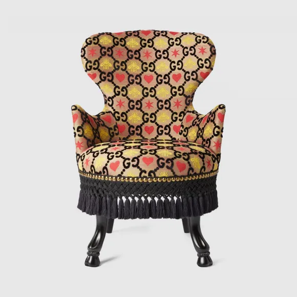 古驰/Gucci GG 提花扶手椅 528279-ZAB9Y-1226