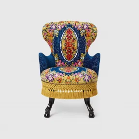 古驰/Gucci 天鹅绒花卉提花扶手椅 528279-ZAE1D-7021