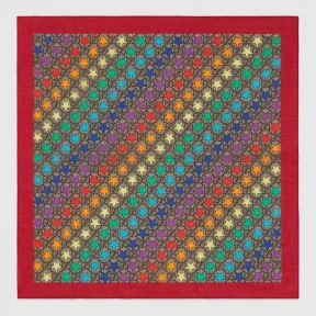 古驰/Gucci 儿童GG彩虹星星棉质口袋巾 556649 4K101 9888