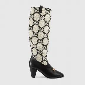 古驰/Gucci Gucci Zumi 系列 GG 花呢及膝靴 577652_G3210_8975