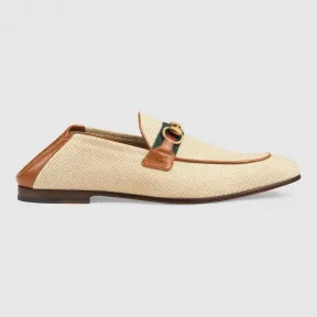 古驰/Gucci 男士织带马衔扣乐福鞋 581514 98B10 9780