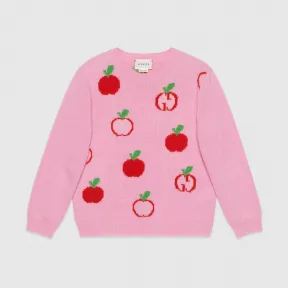 古驰/Gucci 儿童GG苹果羊毛衫 612019_XKA72_5148