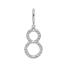 海瑞温斯顿/HarryWinston Charms Lucky Eight铂金钻石坠饰 CMDPRDOPLK8