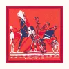 爱马仕/Hermes “轻快马车混搭”90厘米方巾 H003514S-10