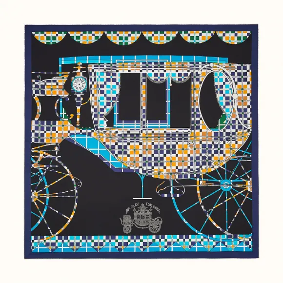 爱马仕/Hermes “苏格兰漫游”90厘米方巾 H003754S-05