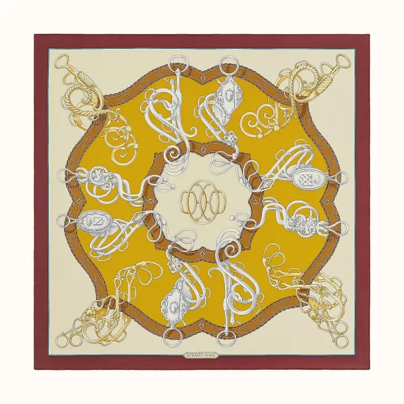 爱马仕/Hermes “名人电梯”90厘米方巾 H003777S-41