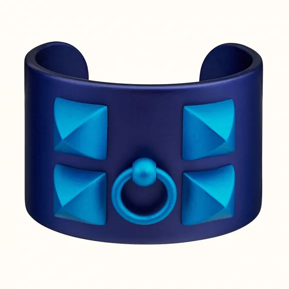 爱马仕/Hermes Collier de Chien Aluminium Sunset宽版手镯 H057024FZAAT2