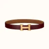 爱马仕/Hermes H 皮带扣&双面皮腰带32毫米 H064544CC06-H073967CAAX095