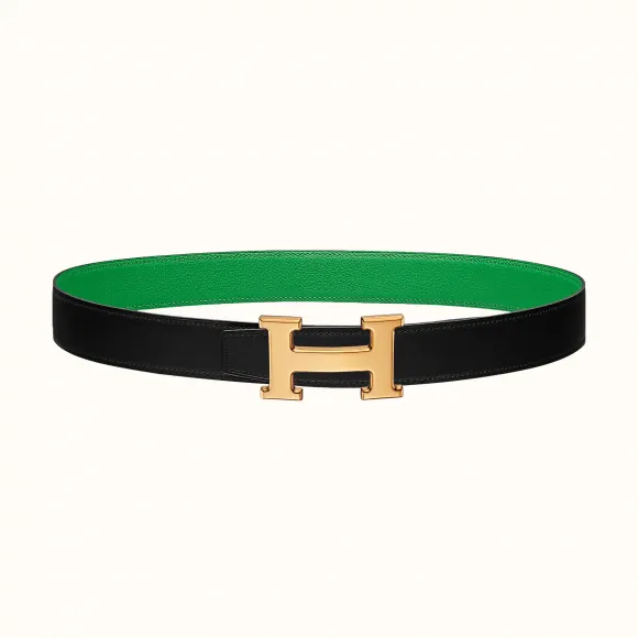 爱马仕/Hermes H 皮带扣&双面皮腰带32毫米 H064544CC06-H074504CAAF095