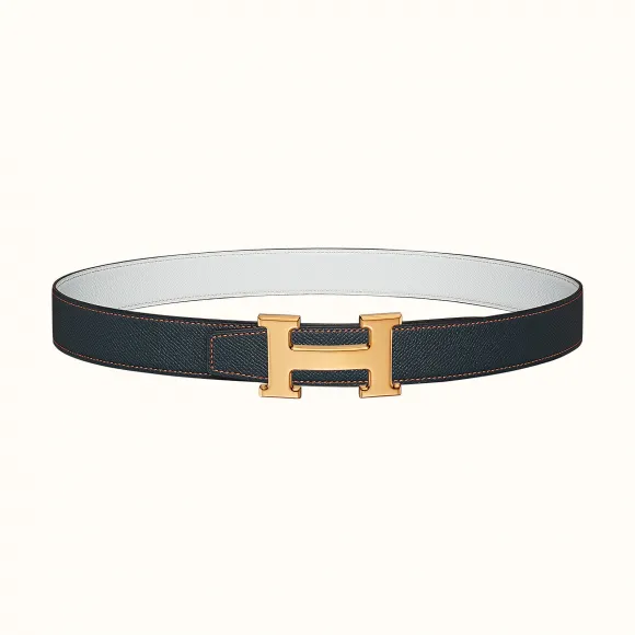 爱马仕/Hermes H 皮带扣&双面皮腰带32毫米 H064544CC06-H075394CABB085